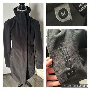 Ladies medium black fleece bench jacket